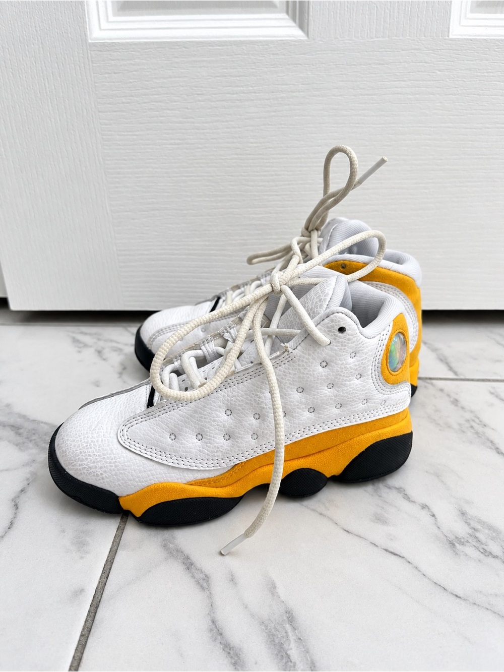 Kids Nike Air Jordan 13 Retro “Del Sol” High Top Shoes Sneakers 13C